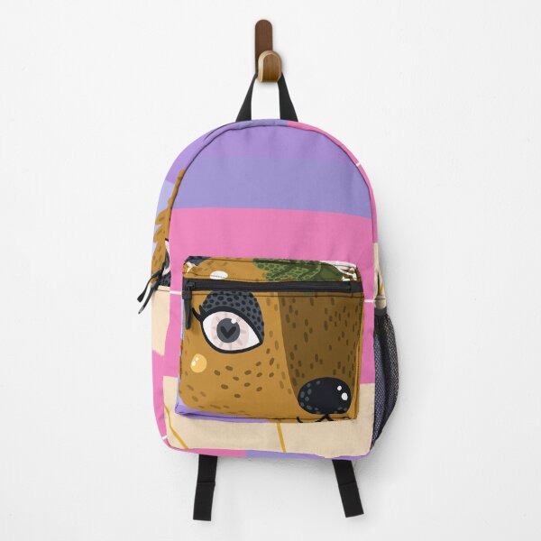 Item preview, jungle deer face in retro pink sunset designed and sold by MerryCrown.