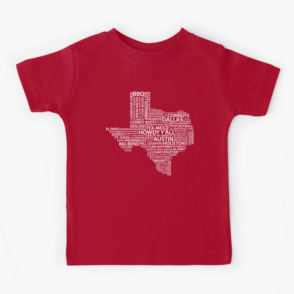 Shirts for Kids from Texas the Strong Athletic Texan Crew Neck T-shirt for  Children