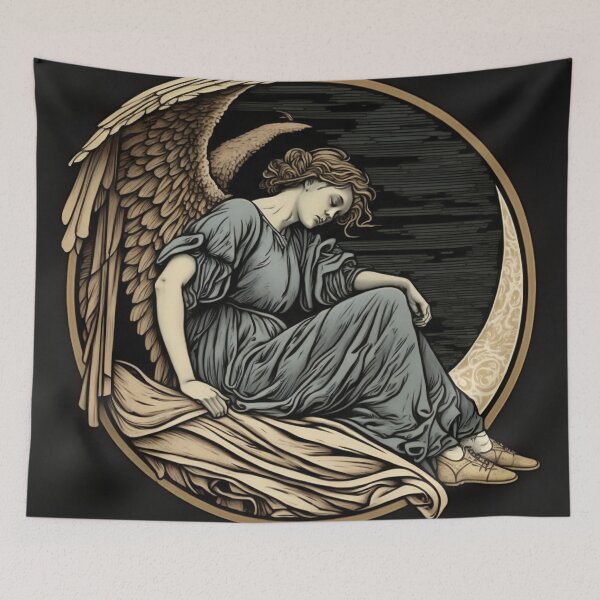 Item preview, Angel On The Moon designed and sold by WalterWhatFace.