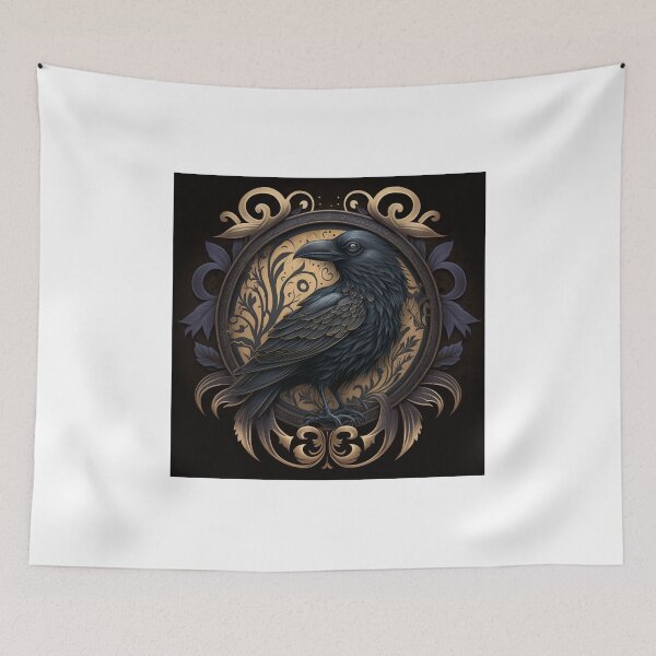 Item preview, Black fantasy pensive crow  designed and sold by XCentric00.