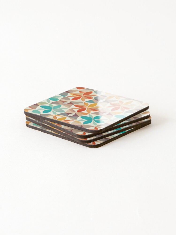 Thumbnail 4 of 5, Coasters (Set of 4), Summer Pattern designed and sold by Graphoteka.