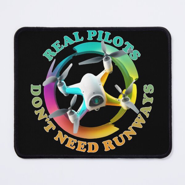 Item preview, Real Pilots Don't Need Runways - Drone Pilot Flying Hobby - Tie Dye Colors designed and sold by Top Seller ⭐⭐⭐⭐⭐ 5/5.