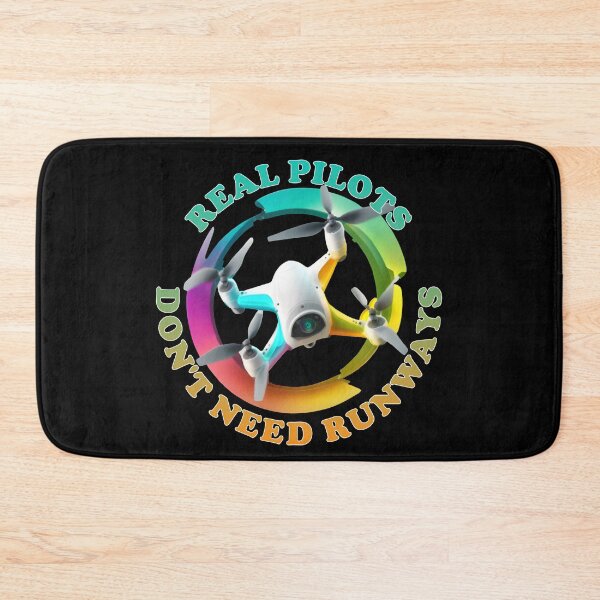 Item preview, Real Pilots Don't Need Runways - Drone Pilot Flying Hobby - Tie Dye Colors designed and sold by Top Seller ⭐⭐⭐⭐⭐ 5/5.
