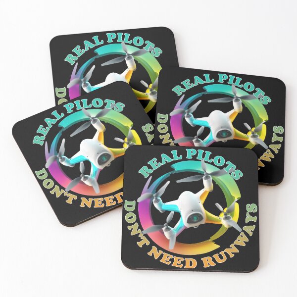 Item preview, Real Pilots Don't Need Runways - Drone Pilot Flying Hobby - Tie Dye Colors designed and sold by Top Seller ⭐⭐⭐⭐⭐ 5/5.