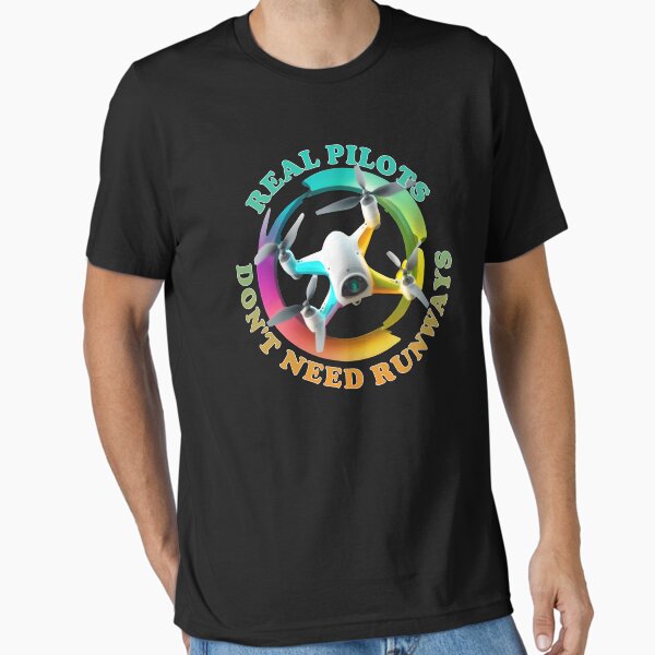 Item preview, Real Pilots Don't Need Runways - Drone Pilot Flying Hobby - Tie Dye Colors designed and sold by Top Seller ⭐⭐⭐⭐⭐ 5/5.