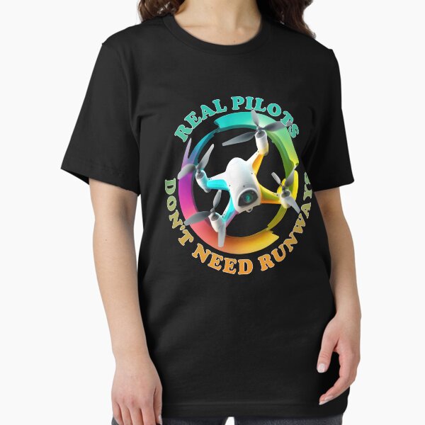 Item preview, Real Pilots Don't Need Runways - Drone Pilot Flying Hobby - Tie Dye Colors designed and sold by Top Seller ⭐⭐⭐⭐⭐ 5/5.