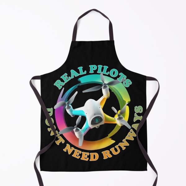 Item preview, Real Pilots Don't Need Runways - Drone Pilot Flying Hobby - Tie Dye Colors designed and sold by Top Seller ⭐⭐⭐⭐⭐ 5/5.