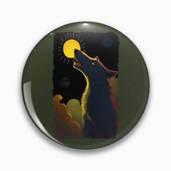 Item preview, Wolf swallowing the sun (#03) designed and sold by SolidEarthArt.