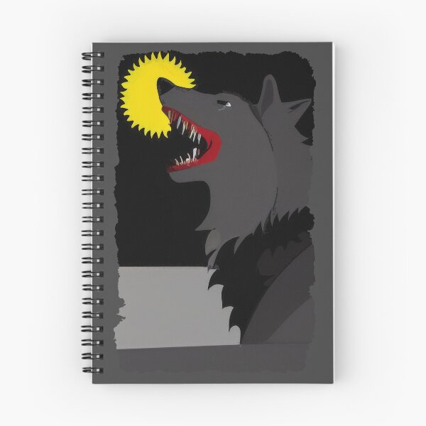 Item preview, Wolf swallowing the sun (#04) designed and sold by SolidEarthArt.