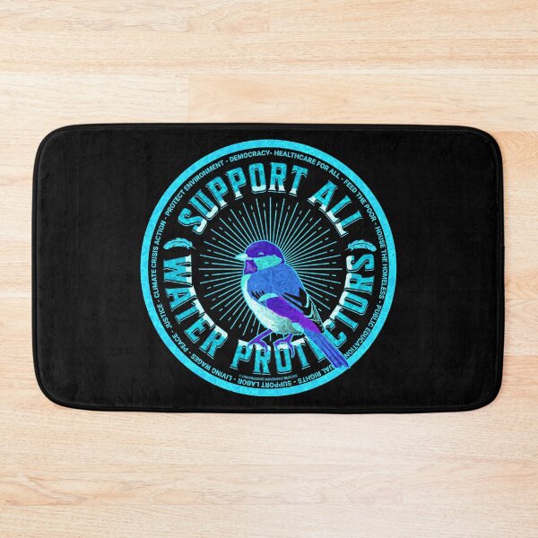 Item preview, PMD00598 Progressive Movement Designs Support All Water Protectors with 12 policy goals for progressive Democrats Independents and Bernie Sanders supporters with Birdie water is a human right designed and sold by ProgressiveLeft.