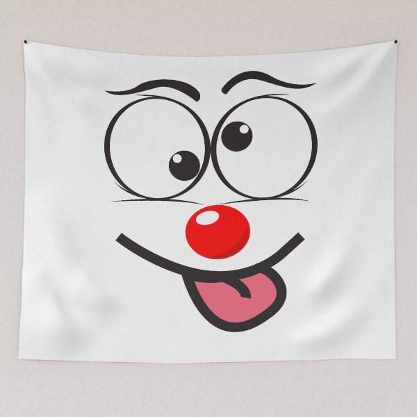 Item preview, Cartoon face with red nose  designed and sold by ardianSZ-studio.