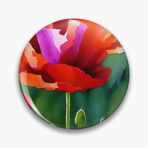 Item preview, Watercolor Poppy designed and sold by cuprum.