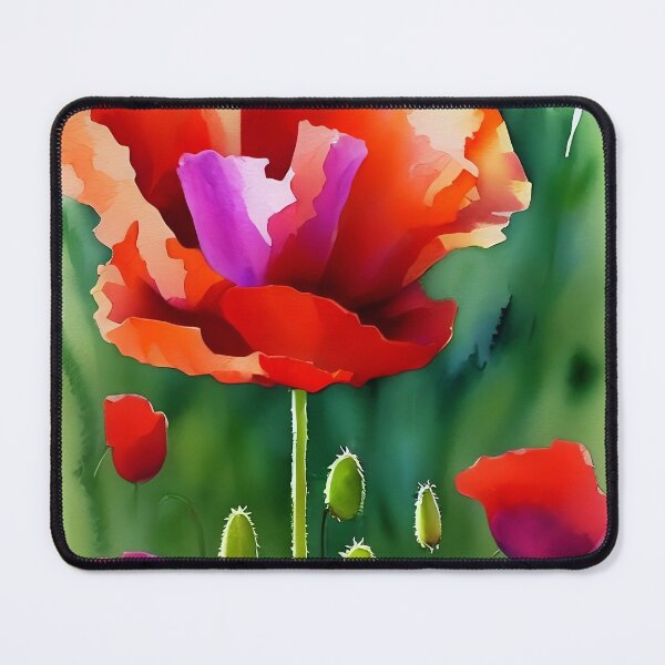 Item preview, Watercolor Poppy designed and sold by cuprum.