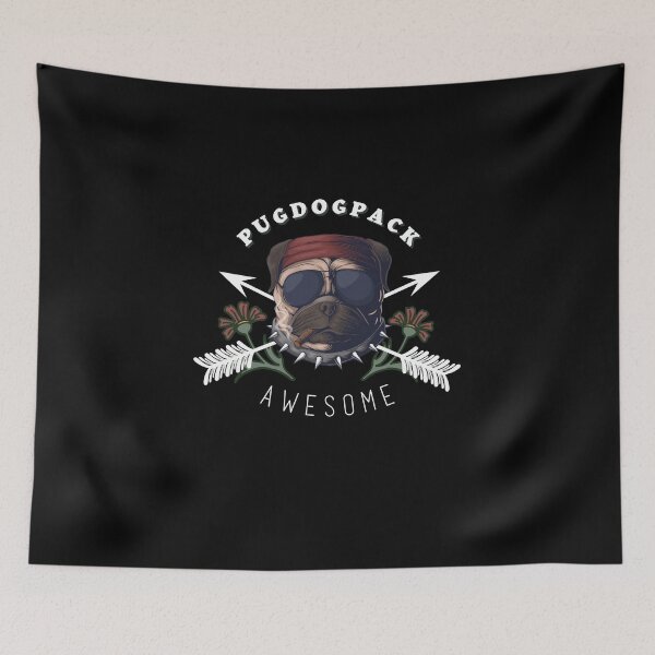 Item preview, Pugdog Pack Awesome(style 3) designed and sold by SlimAwayhaha.