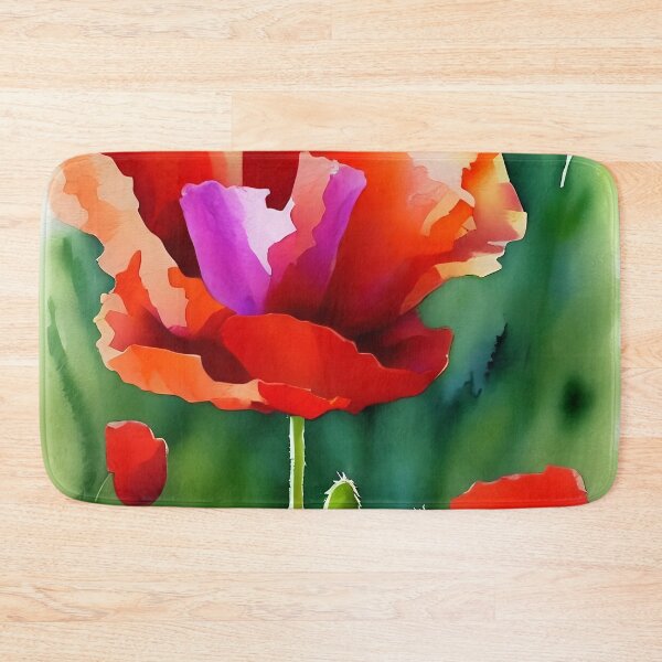 Item preview, Watercolor Poppy designed and sold by cuprum.