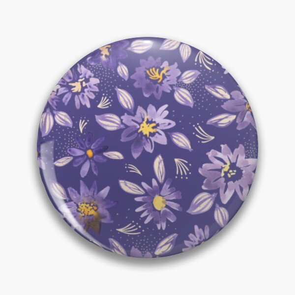 Item preview, purple flower design pattern designed and sold by ChromaMyst.