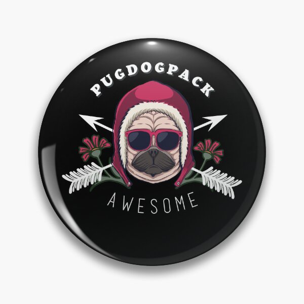 Item preview, Pugdog Pack Awesome(style 4) designed and sold by SlimAwayhaha.
