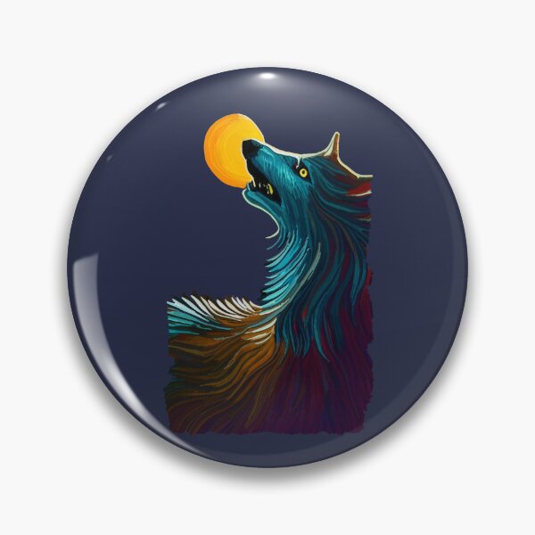 Item preview, Wolf swallowing the sun (#07) designed and sold by SolidEarthArt.