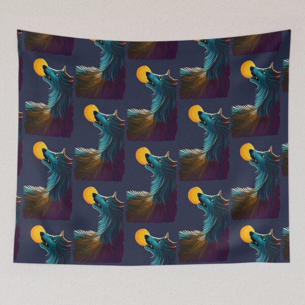 Item preview, Wolf swallowing the sun (#07) designed and sold by SolidEarthArt.