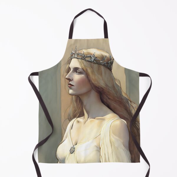 Item preview, Damsel Elizabeth Touched By Dignity Pre Raphaelite Inspired Medieval Maiden  designed and sold by CGSGraphics.