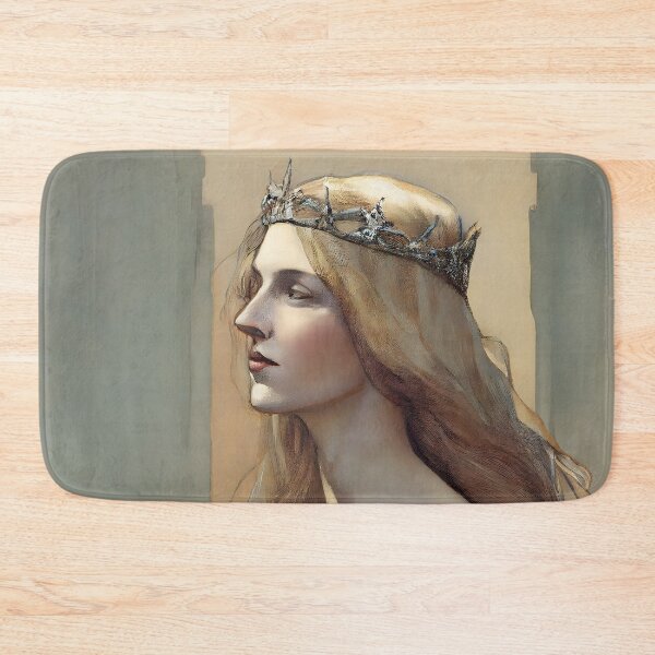 Item preview, Damsel Elizabeth Touched By Dignity Pre Raphaelite Inspired Medieval Maiden  designed and sold by CGSGraphics.
