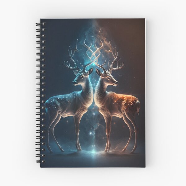 Item preview, Gemini spirit animal Twin Deer designed and sold by ArtsByAesthetic.