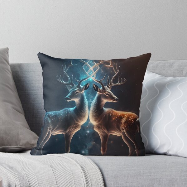Item preview, Gemini spirit animal Twin Deer designed and sold by ArtsByAesthetic.