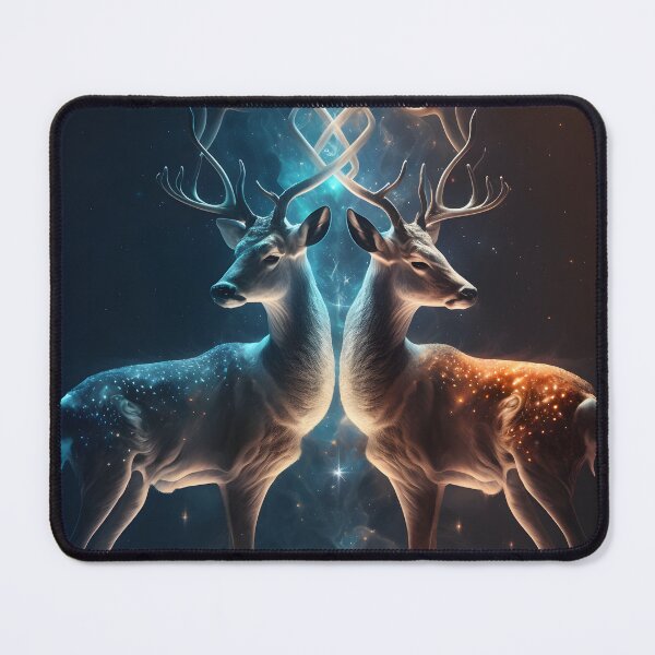 Item preview, Gemini spirit animal Twin Deer designed and sold by ArtsByAesthetic.