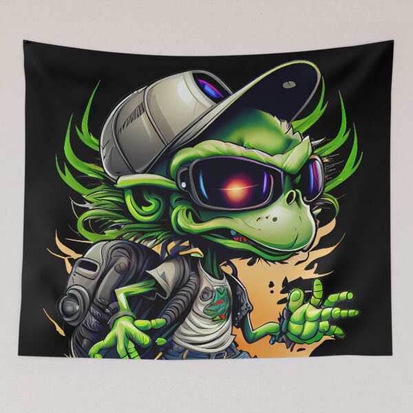 Item preview, Cool Relaxed Green Alien designed and sold by Piotrek0001.
