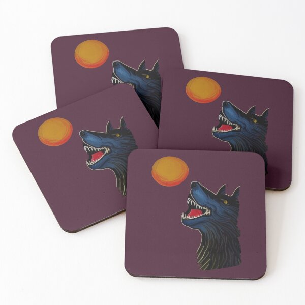 Item preview, Wolf swallowing the sun (#08) designed and sold by SolidEarthArt.