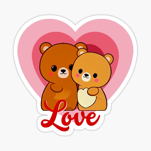 Zwei verliebte / Paar' Sticker