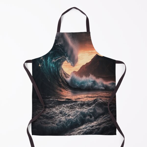 Item preview, The Waves Are Howling Against The Lofty Mountain At Twilight designed and sold by Crystal Heaven.