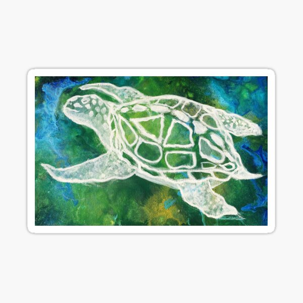 Item preview, Cosmic Emerald Turtle Guardian designed and sold by PaintedPuffer.