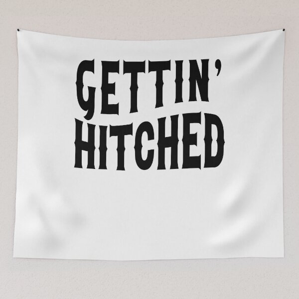 Item preview, Nashville Bachelorette Party Gettin' Hitched Black Gift for Bride designed and sold by mysticblvd.