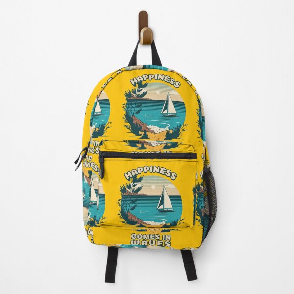 Item preview, Happiness Comes In Waves - Boho Ocean Summer Island Gift designed and sold by InkyGenies.