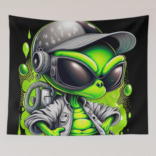 Item preview, Cool Relaxed Green Alien designed and sold by Piotrek0001.