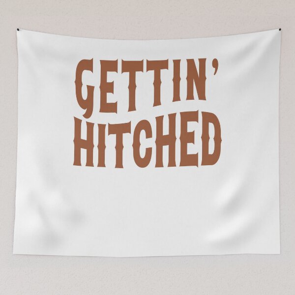 Item preview, Nashville Bachelorette Party Gettin' Hitched Burnt Orange Gift for Bride designed and sold by mysticblvd.
