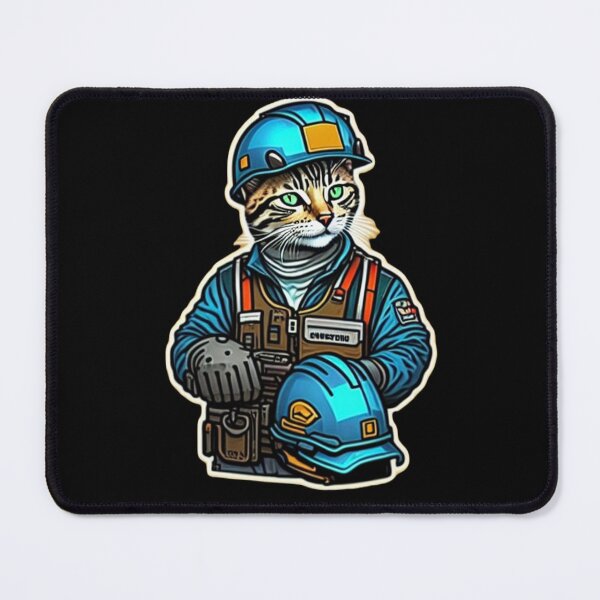 Item preview, Catswithhardhats Construction Worker designed and sold by GameThisGame.