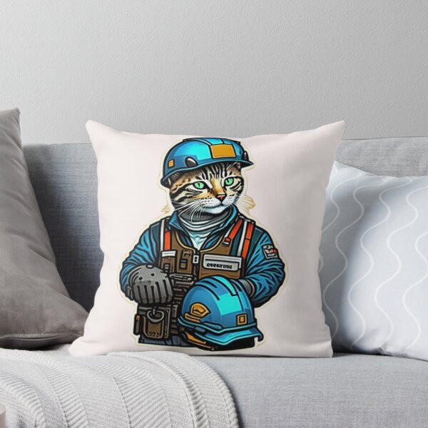 Item preview, Catswithhardhats Construction Worker designed and sold by GameThisGame.