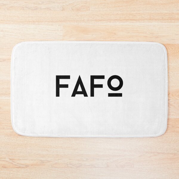Item preview, fafo text graphic v1 - white background designed and sold by fishpressink.