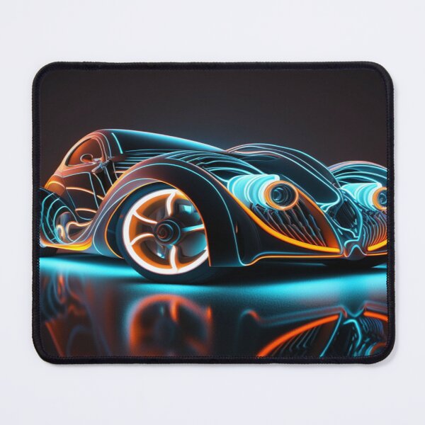 Item preview, Intricate Volumetric Lighting Artwork Of Futuristic Cars designed and sold by Unwind-Art-Work.