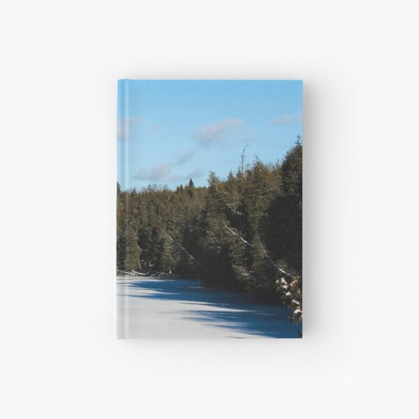 Winter riverview Hardcover Journal