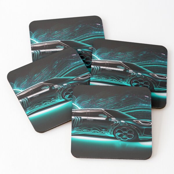 Item preview, Intricate Volumetric Lighting Artwork Of Futuristic Cars designed and sold by Unwind-Art-Work.