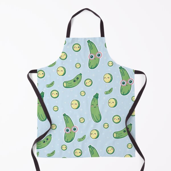 Item preview, Funny Kawaii Zucchini pattern designed and sold by TamGustam.
