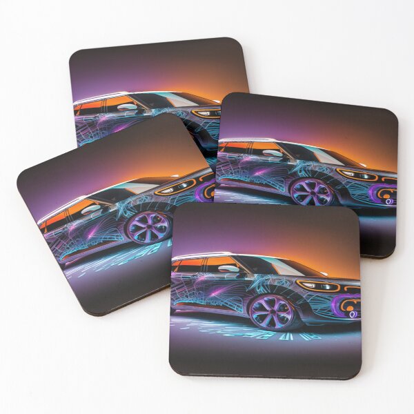 Item preview, Intricate Volumetric Lighting Artwork Of Futuristic Cars designed and sold by Unwind-Art-Work.