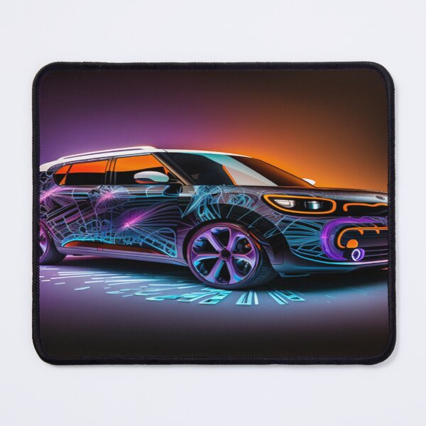 Item preview, Intricate Volumetric Lighting Artwork Of Futuristic Cars designed and sold by Unwind-Art-Work.