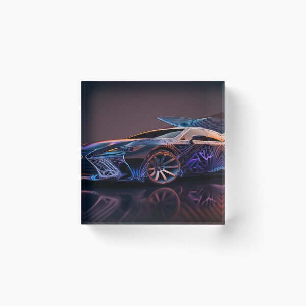 Item preview, Intricate Volumetric Lighting Artwork Of Futuristic Cars designed and sold by Unwind-Art-Work.
