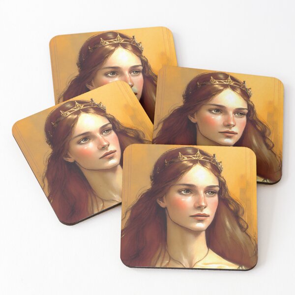 Item preview, Damsel Persephone Touched By Warmth Pre Raphaelite Inspired Medieval Maiden  designed and sold by CGSGraphics.