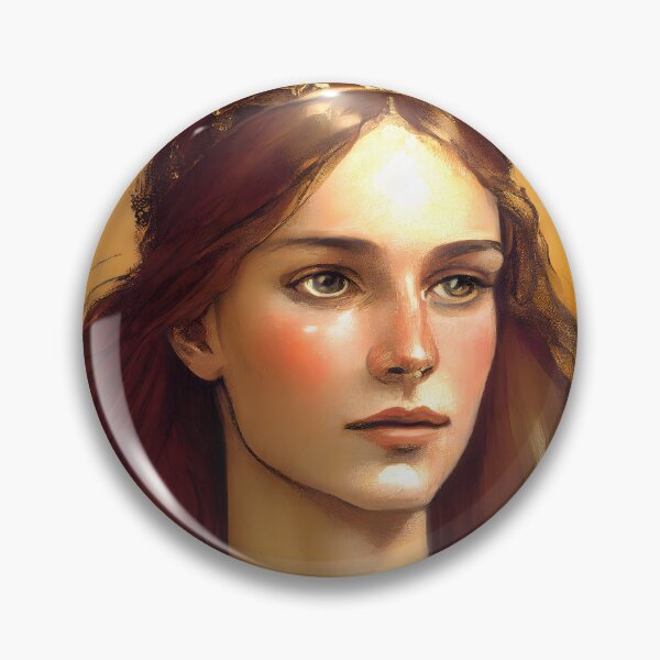 Item preview, Damsel Persephone Touched By Warmth Pre Raphaelite Inspired Medieval Maiden  designed and sold by CGSGraphics.