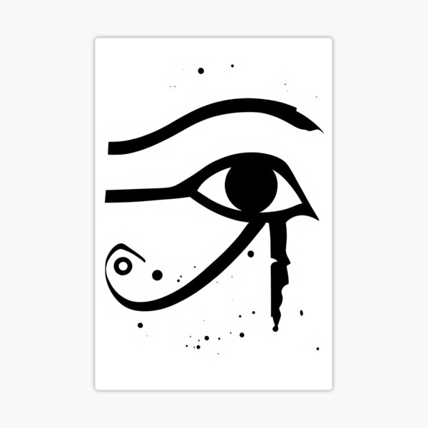 Eye of Ra Horus Osiris Egyptian Amulet Abstract Modern Wall Art Printable  Poster Canvas Print Decor Minimalist | Sticker